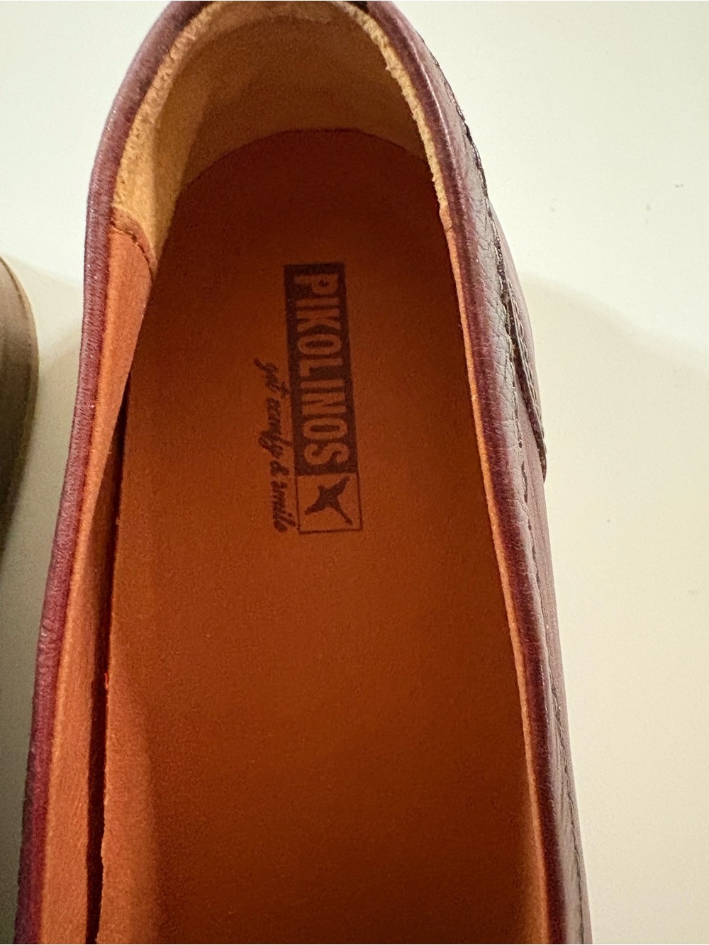 PIKOLINOS Burgundy Leather Penny Loafers - Women - Picture 4 of 10